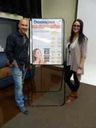 Louis and Kendi at National Laser Institute Training on Dermapen Micro Needling Device